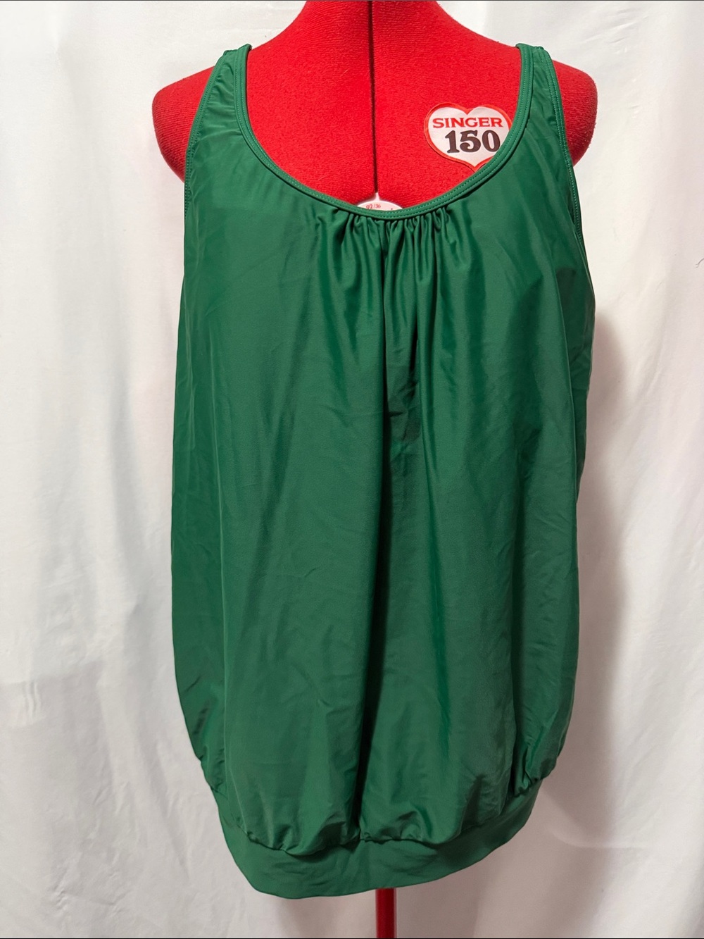 Women’s Green Swim Tankini Top - Unbranded